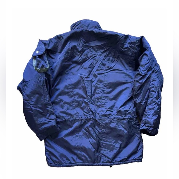 Vintage OSSI Skiwear  Men’s  Blue Jacket Coat Size L 100% Nylon Pockets Lined - Picture 2 of 15